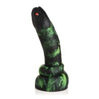 Creature Cocks Python Silicone Dildo - Black/Green