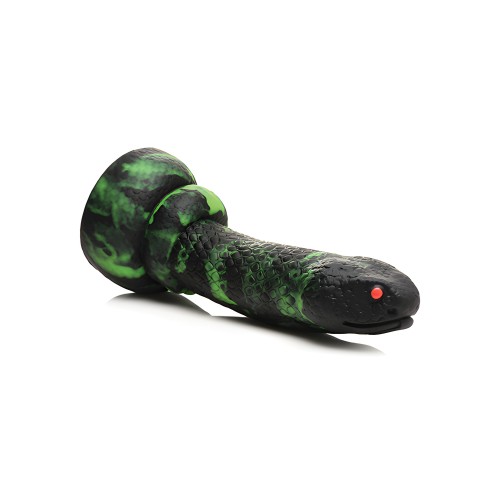 Creature Cocks Python Silicone Dildo - Black/Green