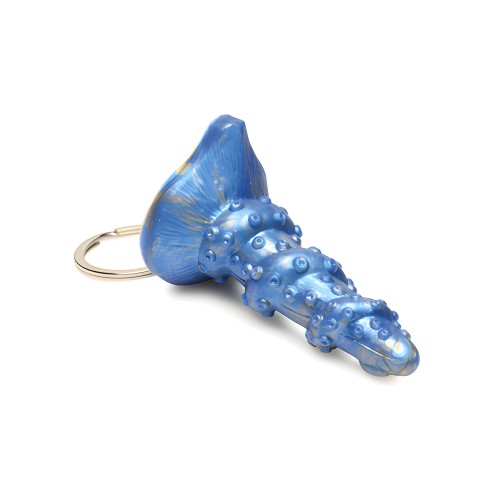 Creature Cocks Lord Kraken Silicone Key Chain - Blue