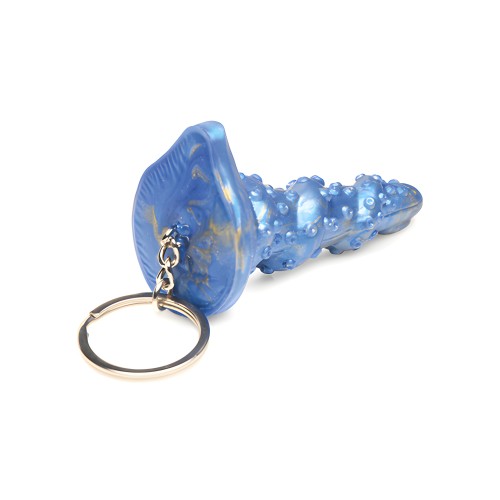 Creature Cocks Lord Kraken Silicone Key Chain - Blue