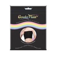 Gender Fluid Strapless Chest Compression Binder - XL Black