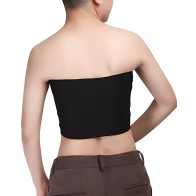 Gender Fluid Strapless Chest Compression Binder - XL Black