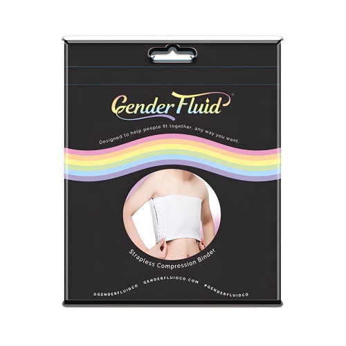 Gender Fluid Chest Compression Binder M White