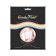 Gender Fluid Chest Compression Binder - L White