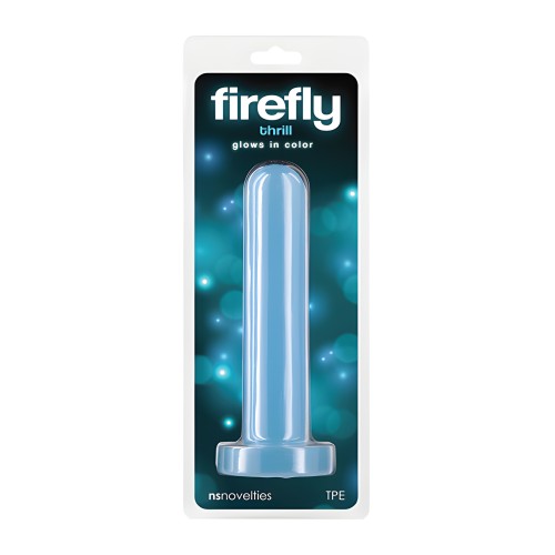 Firefly Thrill Dildo que Brilla en la Oscuridad - Pequeño - Azul