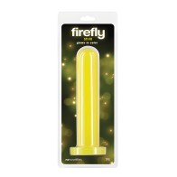 Firefly Thrill Dildo que Brilla en la Oscuridad - Amarillo