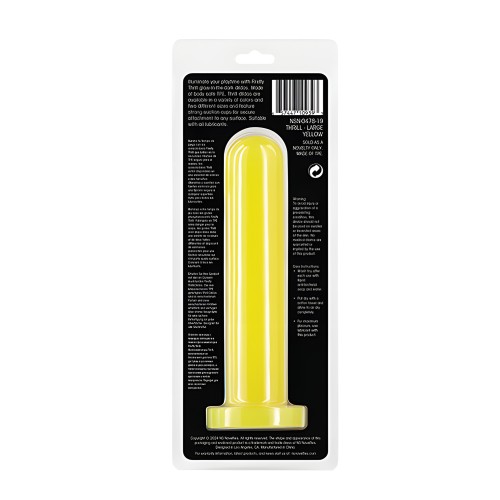 Firefly Thrill Dildo que Brilla en la Oscuridad - Amarillo