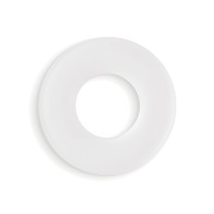 Firefly Glow in the Dark Bubble Cock Ring - Small, White
