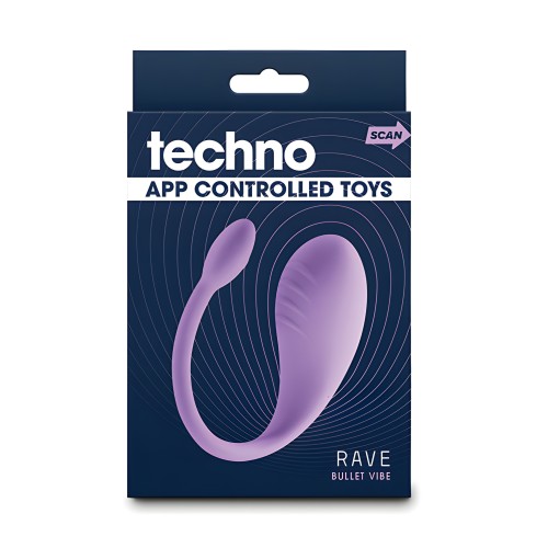 Techno Rave App Controlled Kegel Vibrator - Purple