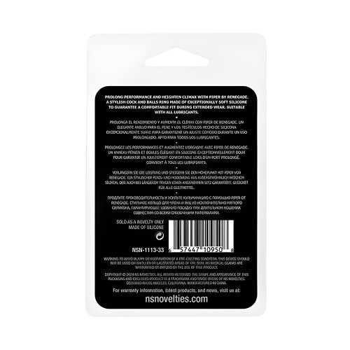 Renegade Piper Cock & Balls Ring - Comfort and Performance