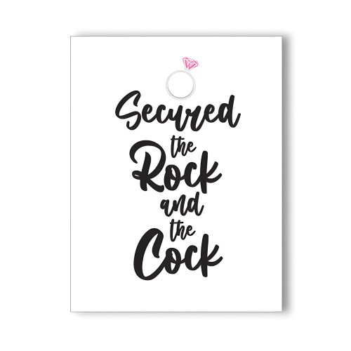 Tarjeta Bachelorette Rock Cock - Celebra el Amor