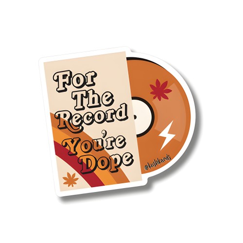 For the Record Sticker - Pack of 3