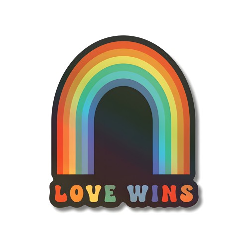 Love Wins Holographic Sticker Pack