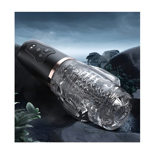 The Male Rose 2 Sucking & Vibrating Blow Job Sucker - Black