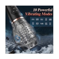 The Male Rose 2 Sucking & Vibrating Blow Job Sucker - Black