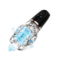 The Male Rose 2 Sucking & Vibrating Blow Job Sucker - Black