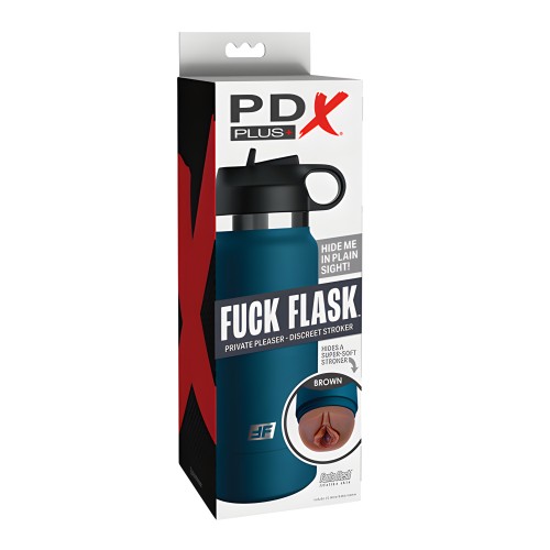 PDX Plus Fuck Flask Private Pleaser Stroker - Brown/Blue