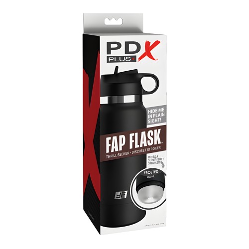 PDX Plus Fap Flask Thrill Seeker Stroker - Translúcido/Negro