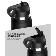 PDX Plus Fap Flask Thrill Seeker Stroker - Frosted/Black