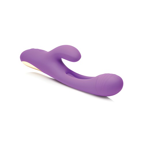 Vibrador Conejo Inmi Tri-Flick - Púrpura