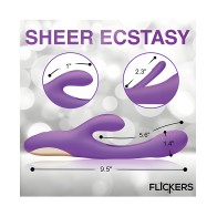 Vibrador Conejo Inmi Tri-Flick - Púrpura