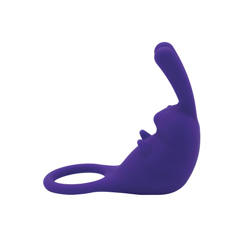 Anillo y Vibrador Cock Hopper - Púrpura