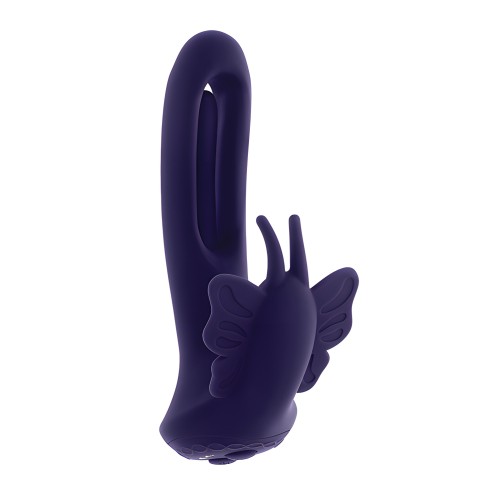 Evolved Lord of the Wings Flapping &amp; Vibrating Stimulator - Purple
