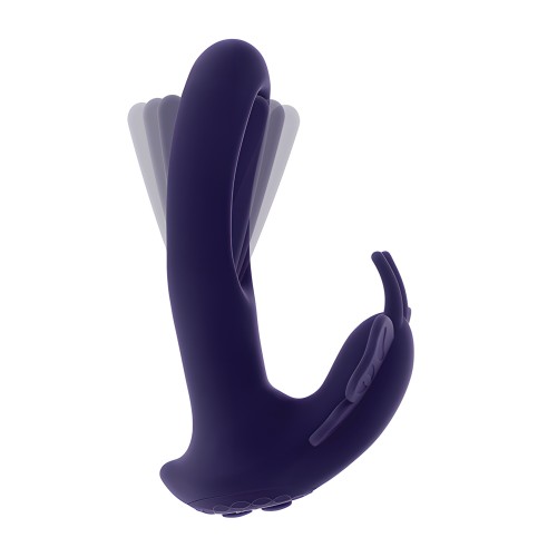 Evolved Lord of the Wings Flapping &amp; Vibrating Stimulator - Purple