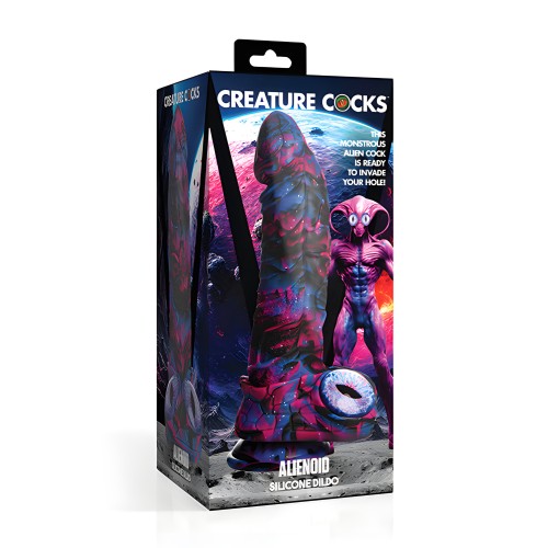 Creature Cocks Dildo Alienoid de Silicona - Multicolor