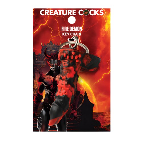 Llave de Demonio de Fuego Creature Cocks - Rojo/Negro