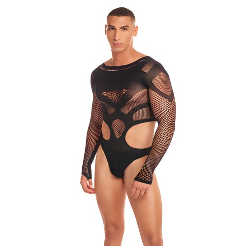 Body de Malla Rainbow Party Out of Orbit Negro L/XL