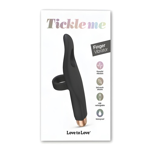 Love to Love Tickle Me Finger Vibe - Black Onyx