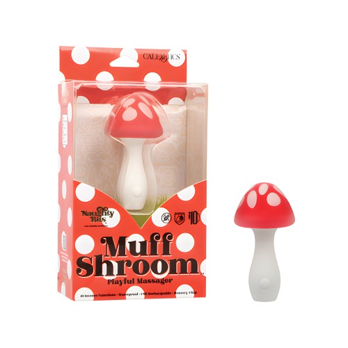 Masajeador Juguetón Muff Shroom - Rojo/Blanco | Masajeador Vibrante