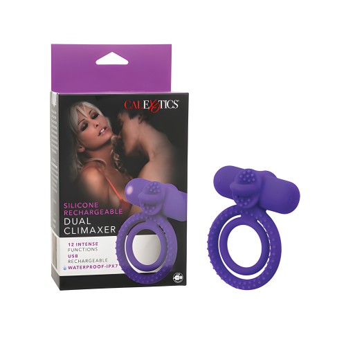 Acelerador Dual Climaxer Recargable en Morado