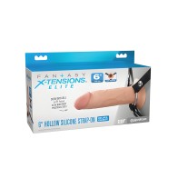 Fantasy X-tensions Elite 6" Silicone Hollow Strap-on w/Harness - Light