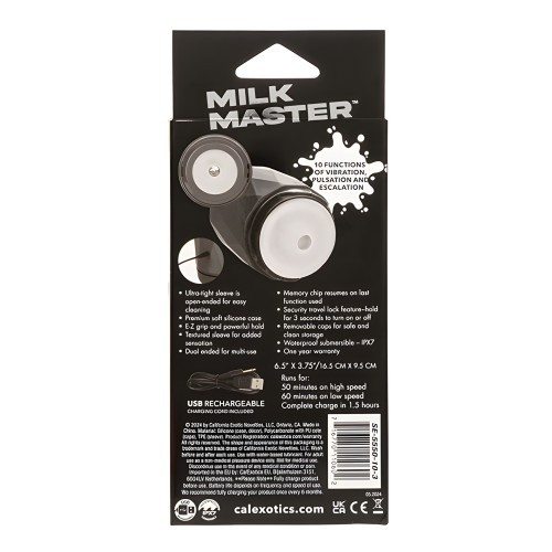 Stroker Vibro Squeeze Milk Master - Negro