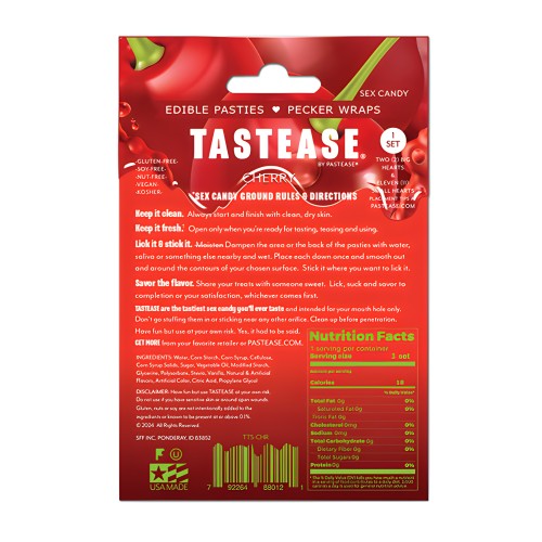 Pastease Tastease Pasties Comestibles - Cereza O/S