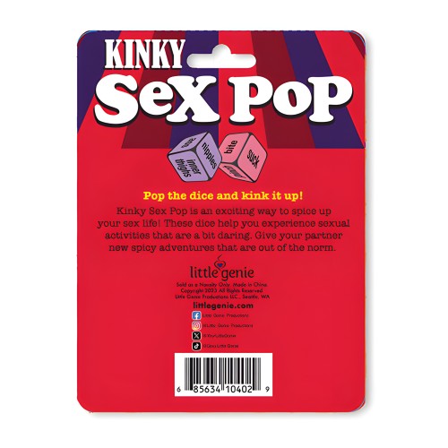 Kinky Sex Pop Dice Couples Game