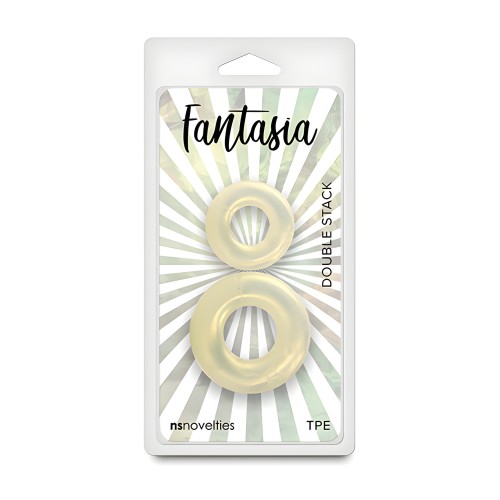 Fantasia Double Stack Cock Rings - Amber