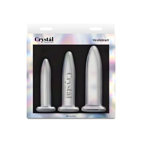 Kit Entrenador Anal Crystal - Claro 3 piezas