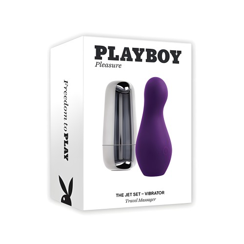 Playboy Jet Set Vibrator - Acai/Silver