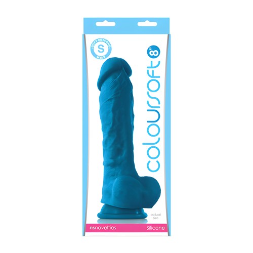 ColourSoft Dildo Suave de 8" - Azul