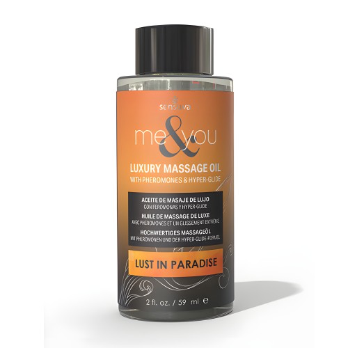Sensuva Me & You Massage Oil - Lust in Paradise