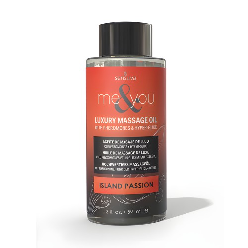 Aceite de Masaje Sensuva Me & You - 2 oz Pasión de Isla