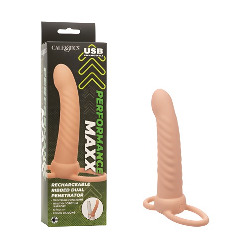 Performance Maxx Rechargeable Ribbed Dual Penetrator