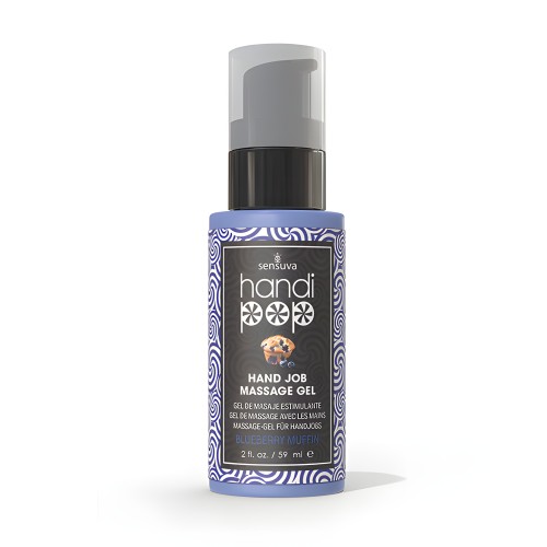 Handipop Hand Job Massage Gel - 2 oz Blueberry Muffin
