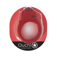 Shots Ouch! Classic Metal Handcuffs - Red