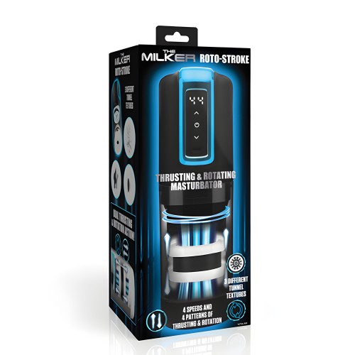 The Milker Roto-Stroke Thrusting & Rotating Masturbator - Black