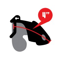 Lockmaster Jaula de Pene de 4" - Equipo de Bondage Seguro