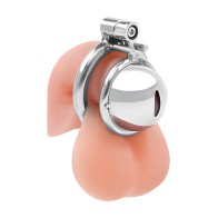 Lockmaster Stainless Steel Inverted Micro Chastity Cage - Silver